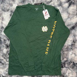 Notre Dame long sleeve pocket tshirt